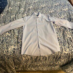 Hugo Boss Dress Shirt - Sharp Fit - Blue - Size 16.5
